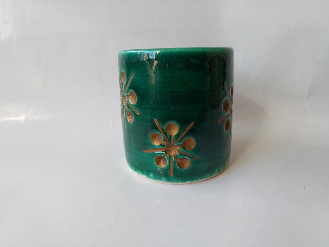 青釉 利休梅 蓋置 加賀瑞山 作 瑞山 茶道具 茶器 逸品 共箱 新品 未使用品