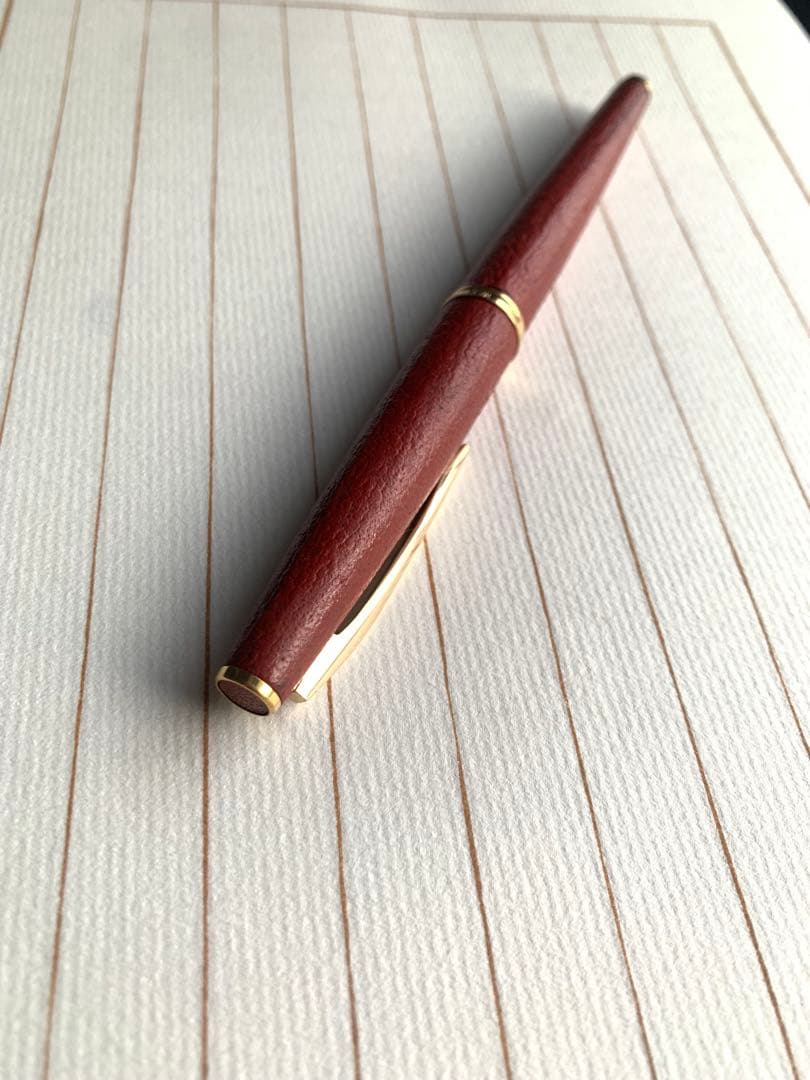 パイロット PILOT 18Kペン先 赤革巻き万年筆