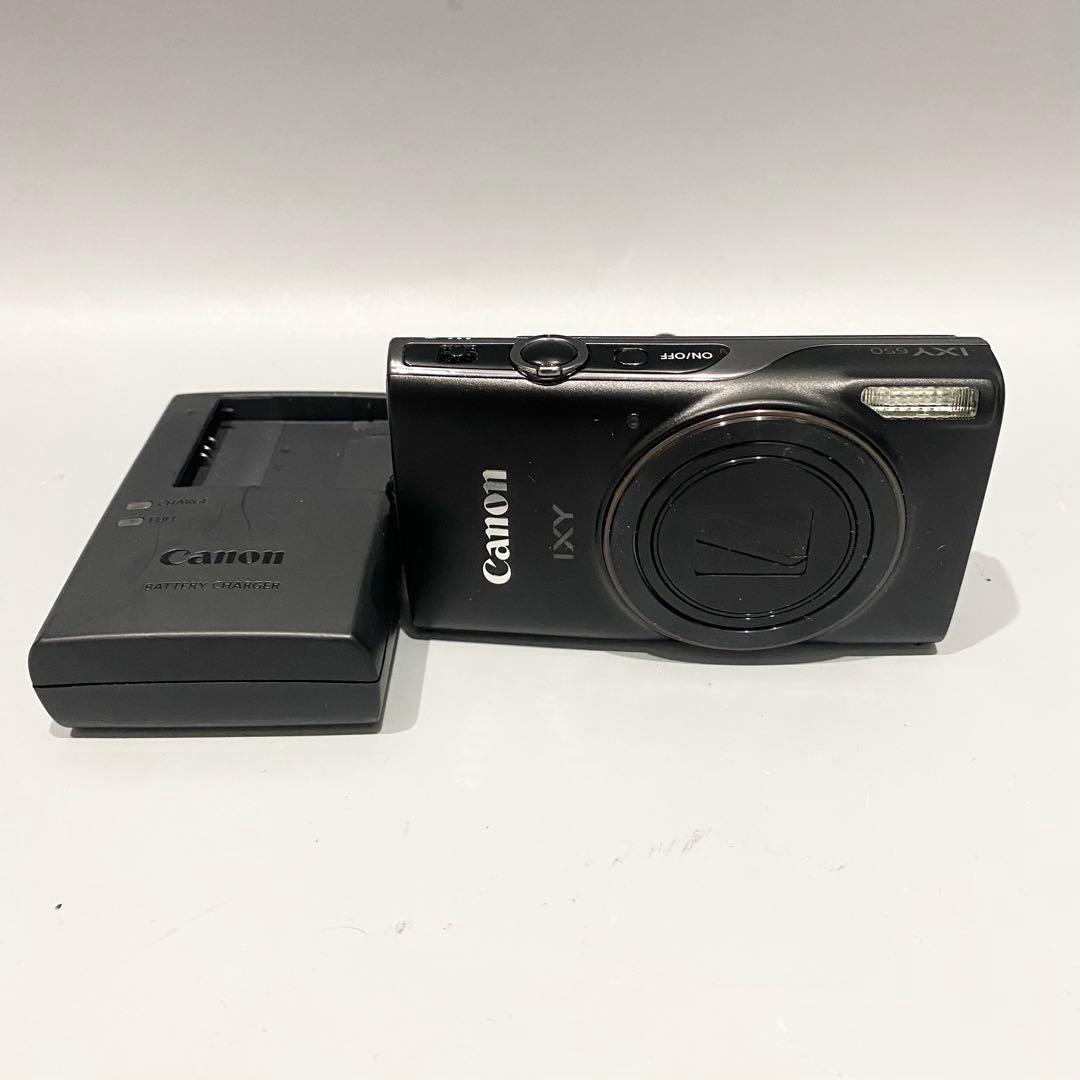 美品 通電確認済 Canon キャノン IXY650 デジカメ ブラック
