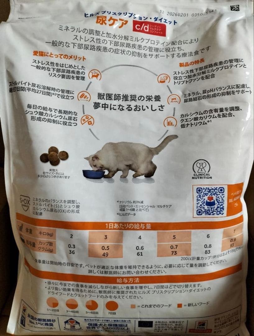 Hill's c/d 尿ケア キャットフード　4kg