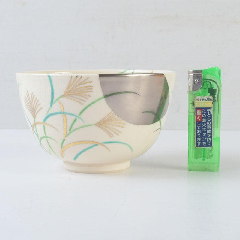 茶道具　富永玄山作　秋七草絵　数茶碗　七客　共布共箱　F　9964A