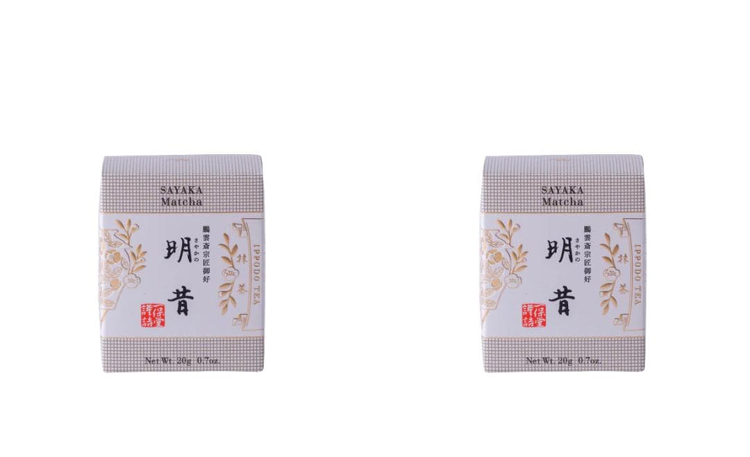 【一保堂茶舗】宇治抹茶「明の昔 sayaka Matcha 20gx2缶セット」