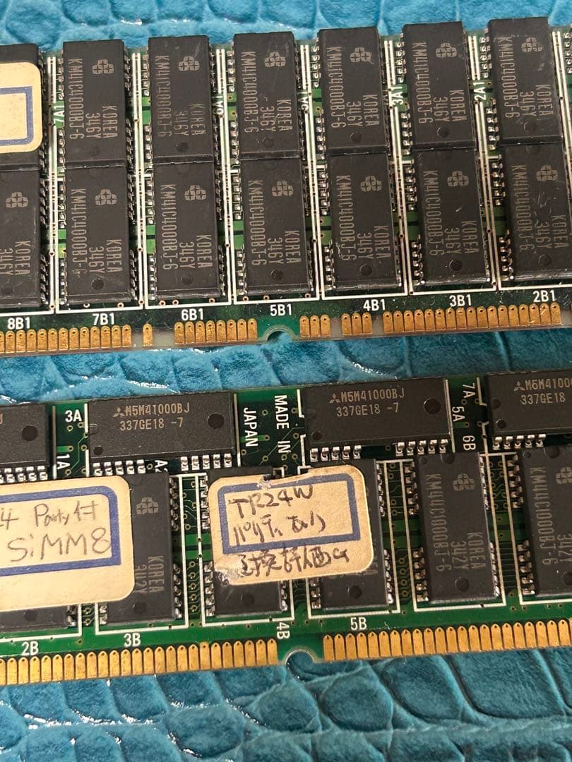 初期 NEC PC98用 [A01][A02パリティ付き] SIMM メモリ