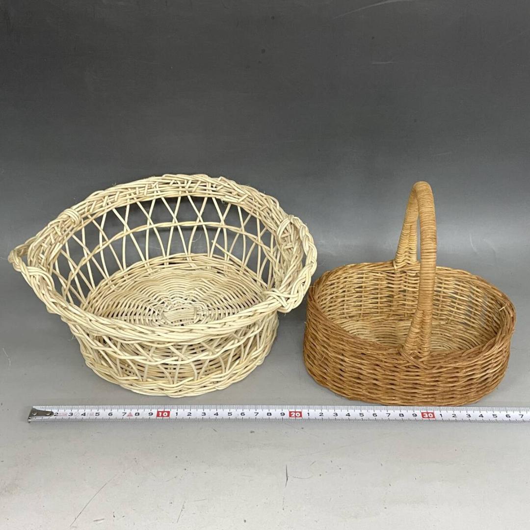 竹かご バスケット まとめて 18点 花入れ 花瓶 竹細工 竹器 ざる 葛籠