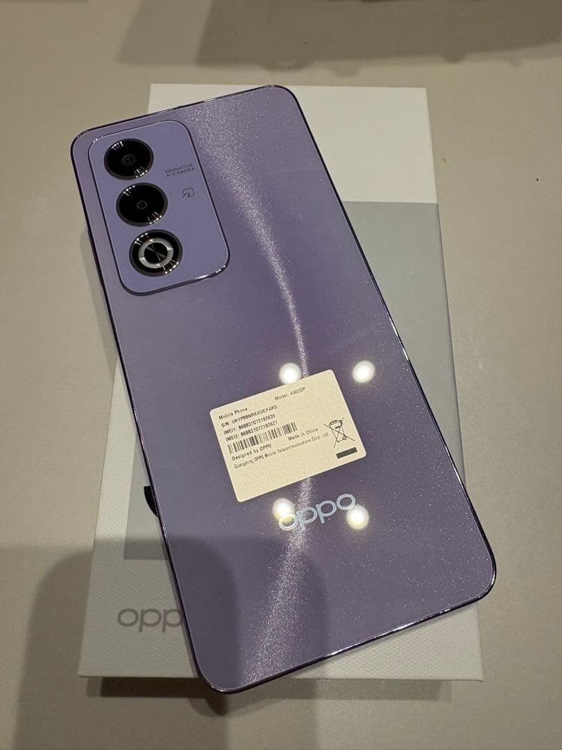 OPPO A3 5G 128GB パープル