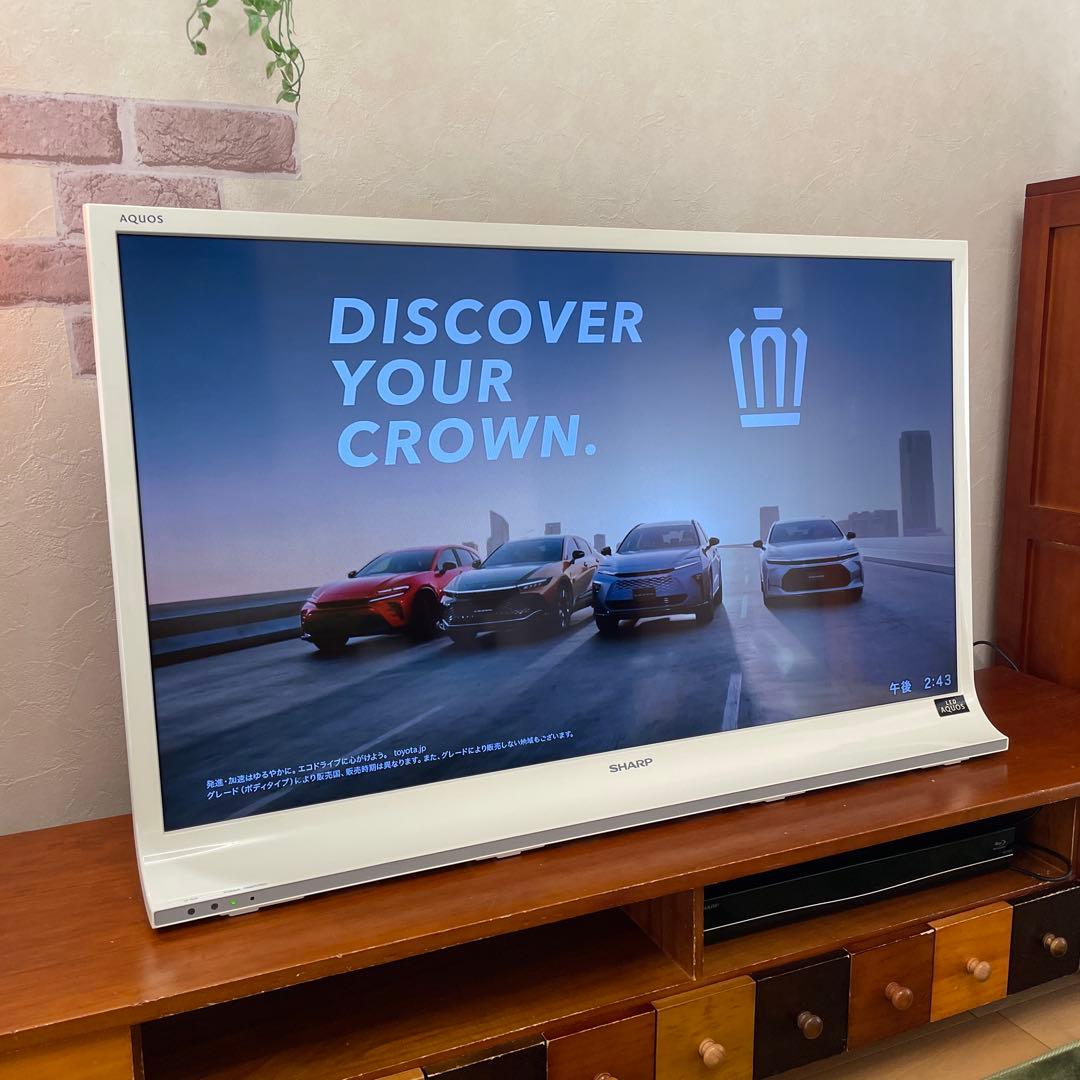 SHARP AQUOS 40型液晶テレビ LC-40J9-W ホワイト