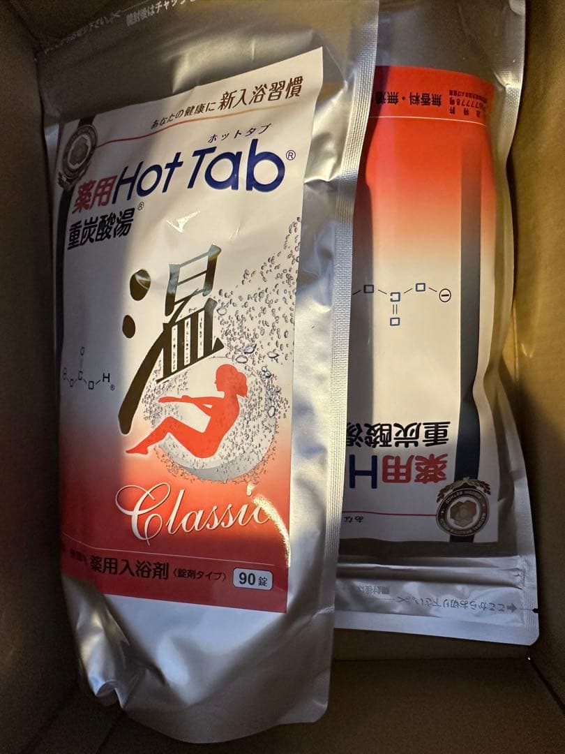 薬用Hot Tab 重炭酸湯 Classic 90粒×4個セット