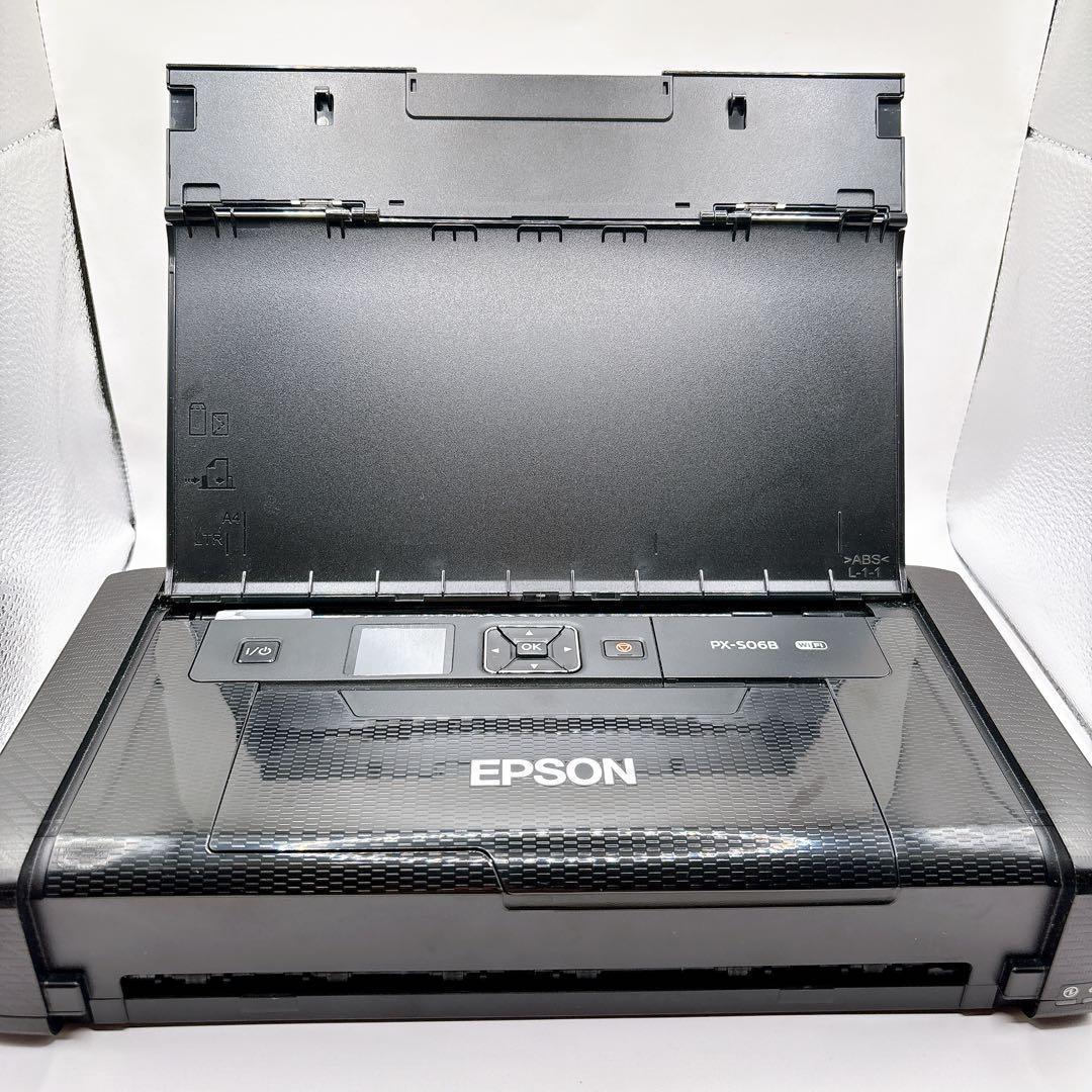 【メンテ済】EPSON PX-S06B モバイルプリンタ　メンテナンスボックス付