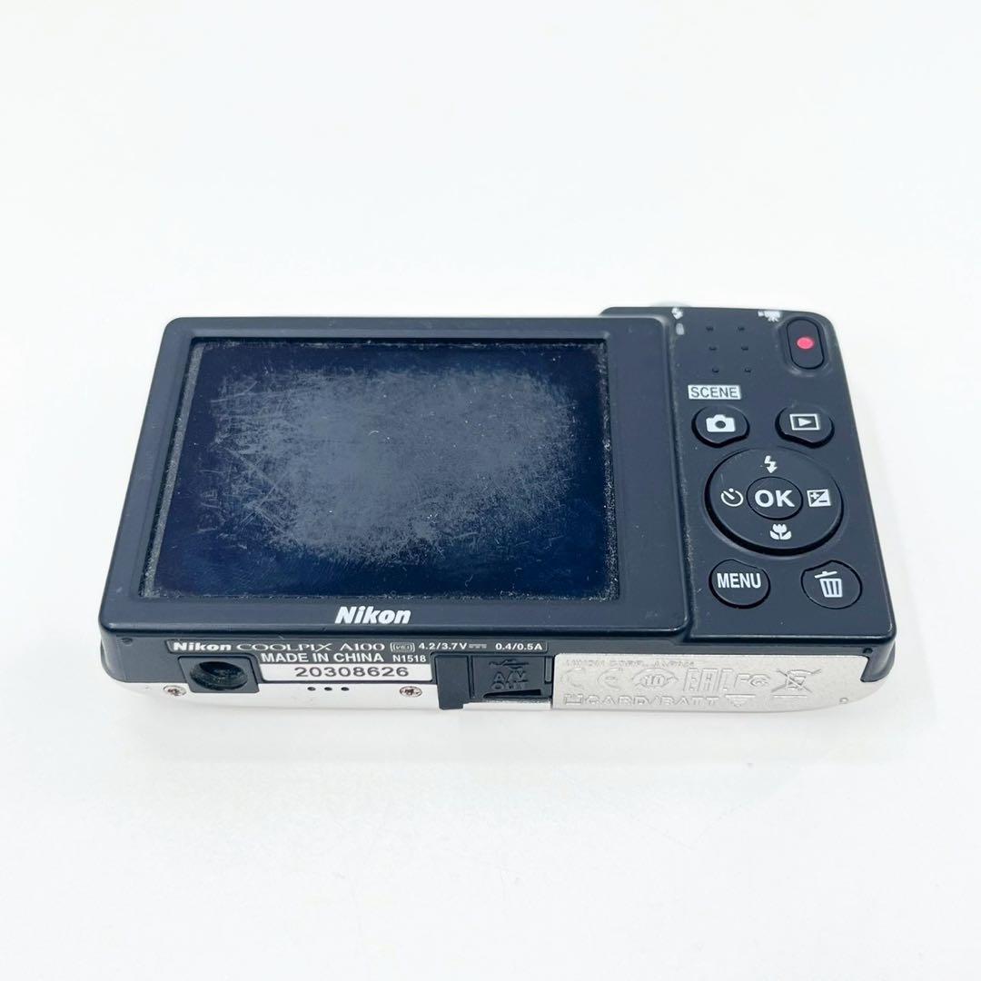 Nikon COOLPIX A100 シルバー 動作確認済 液晶傷多め