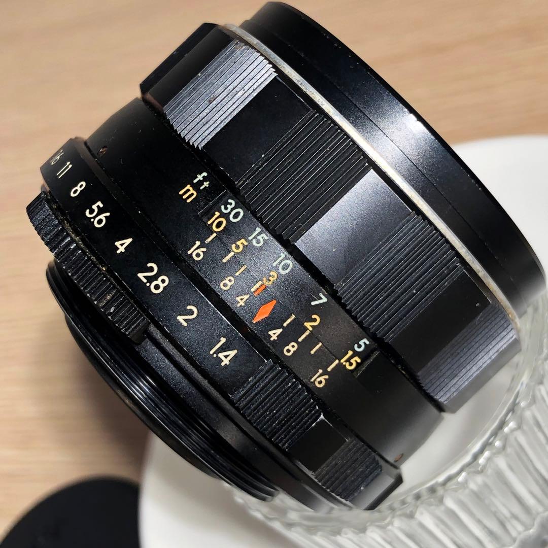 【前期型8枚玉】SUPER TAKUMAR 50mm f1.4 m42マウント