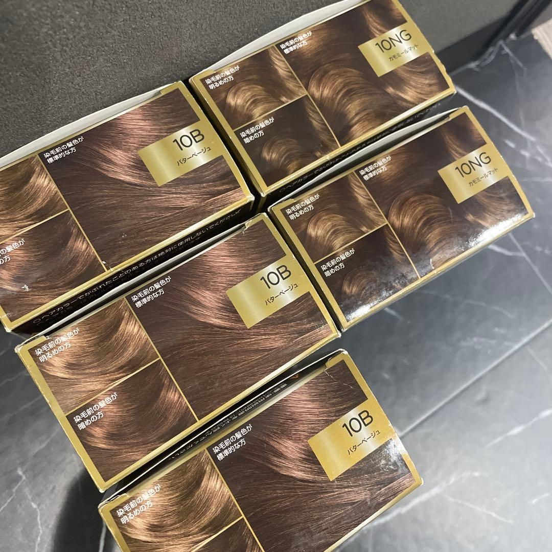 L'OREAL OLEOR LUXE 10B3個10NG2個白髪染め 5個セット