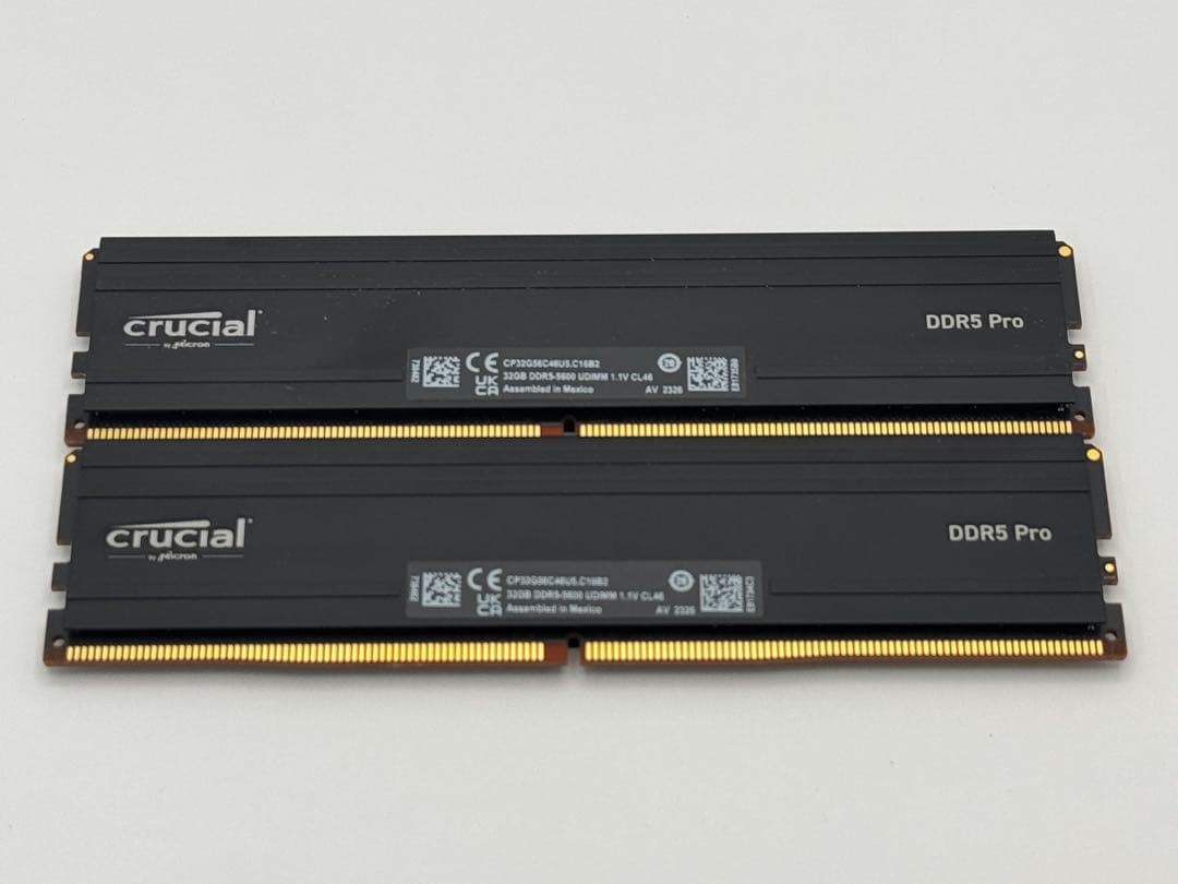 crucial DDR5 Pro DDR5-5600 32GBx2枚 64GB