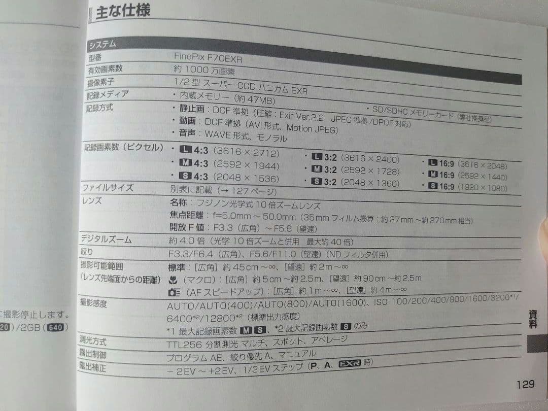 【動作確認済】FUJIFILM FINEPIX F70EXR フルセット