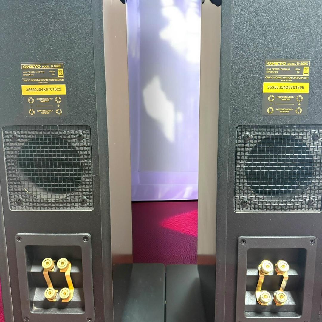 ☆美品 ONKYO D-309E D 木目 2ウェイ スピーカーシステム ペア