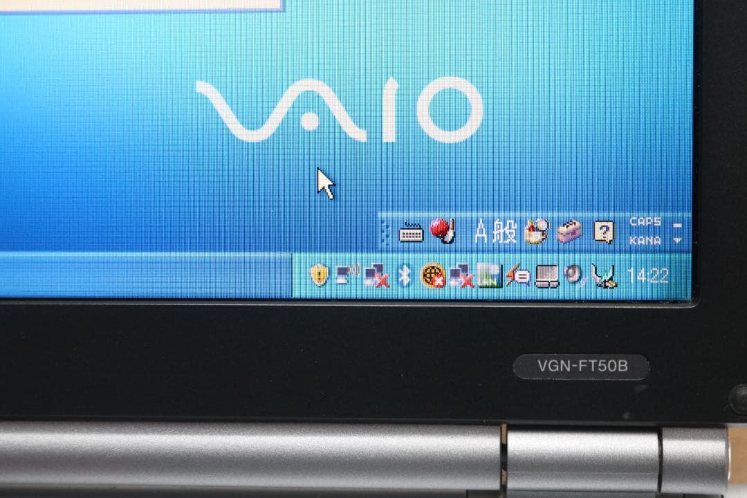 15.4インチのVAIOノートPC VGN-FT50B winXP wifi確認
