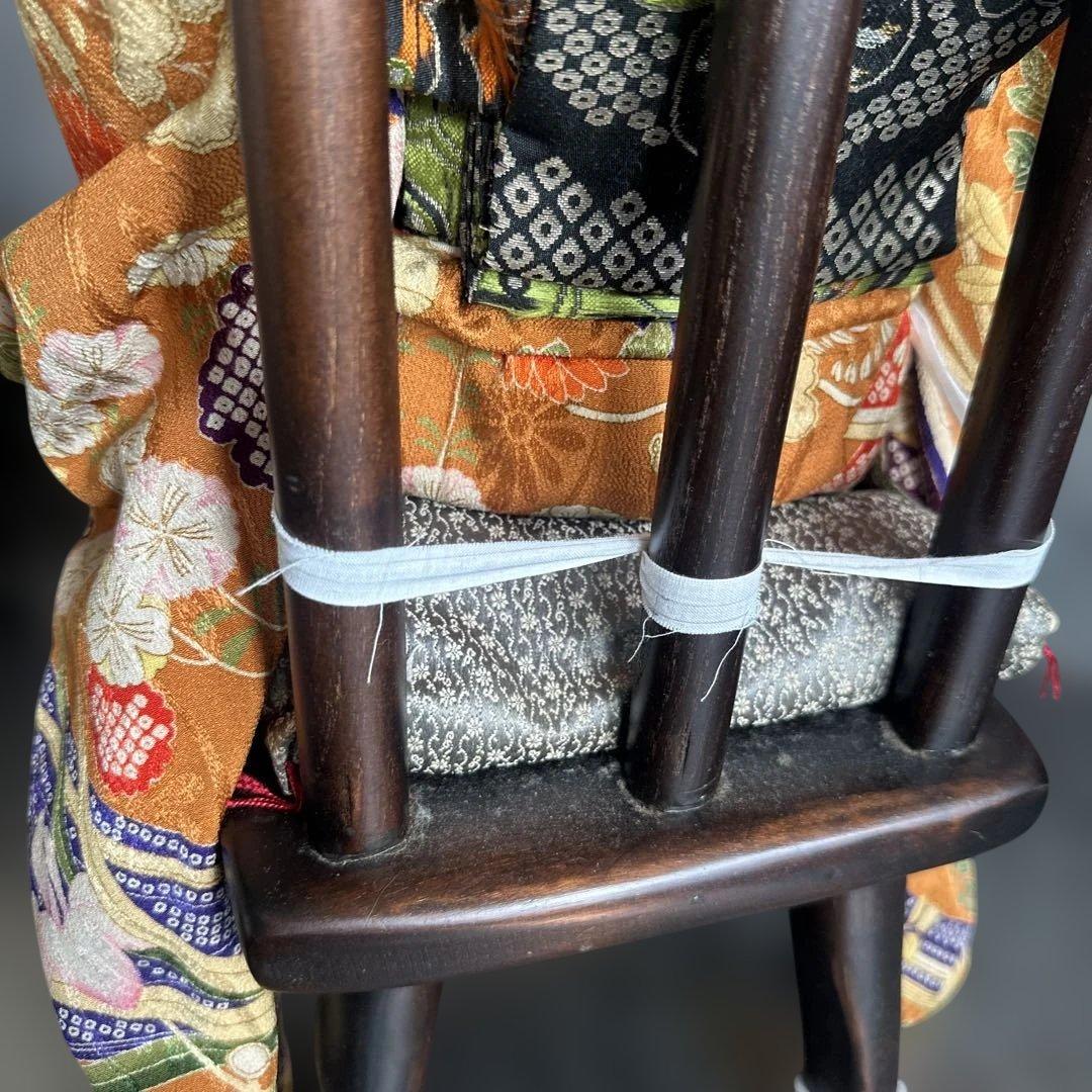 希少品❣️美しすぎる人形 花柄振袖着物
