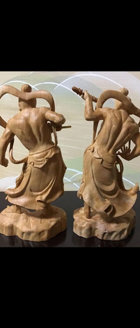 木彫仏像 欅【ケヤキ】材 井波彫刻一刀彫り 仁王像 金剛力士