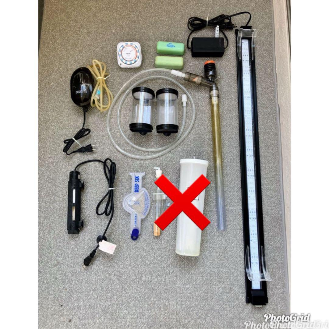 【送料無料】海水魚 淡水魚★GEX90cm/水槽台/LEDライト★他一式