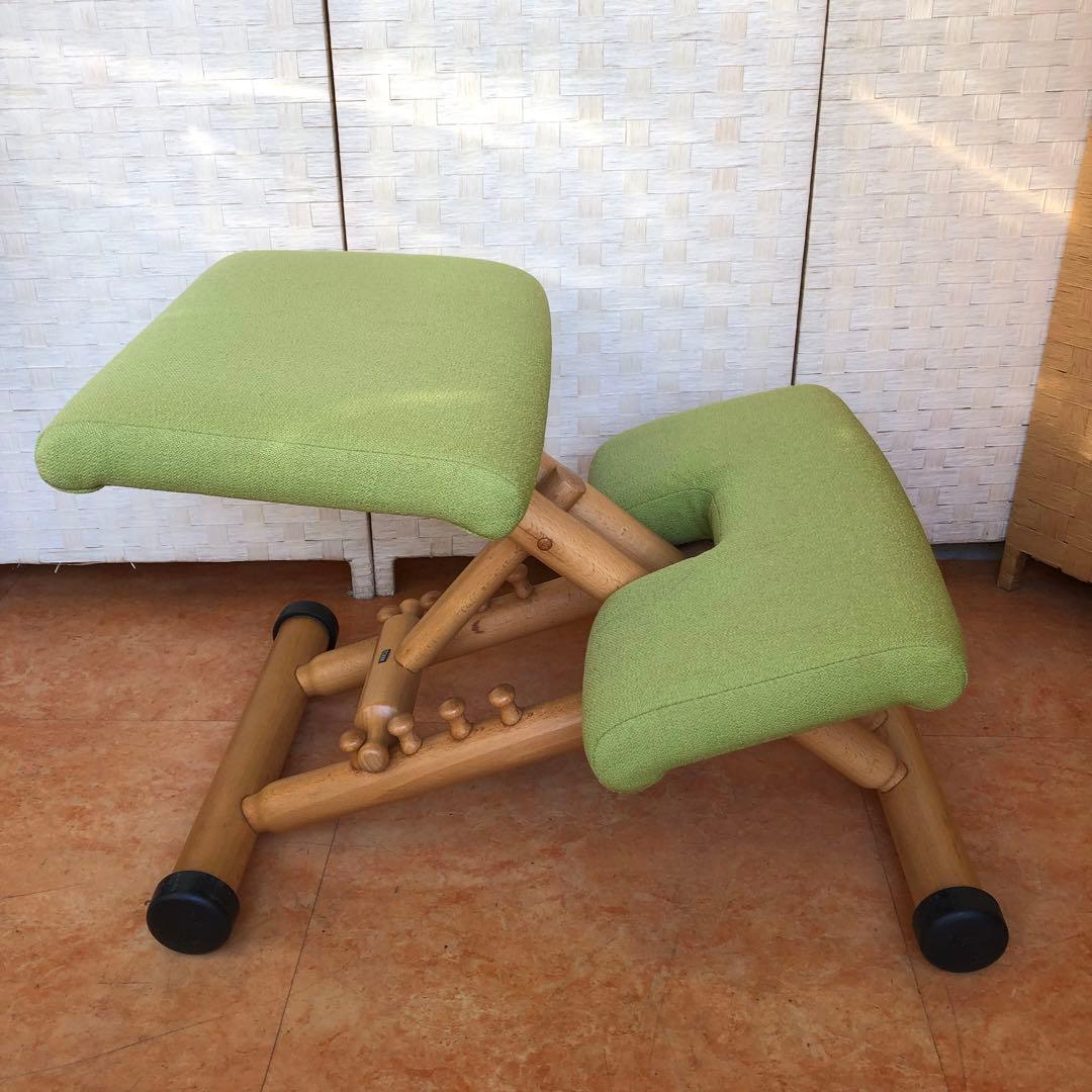 【良品】STOKKE VARIER バランスチェア ライム グリーン