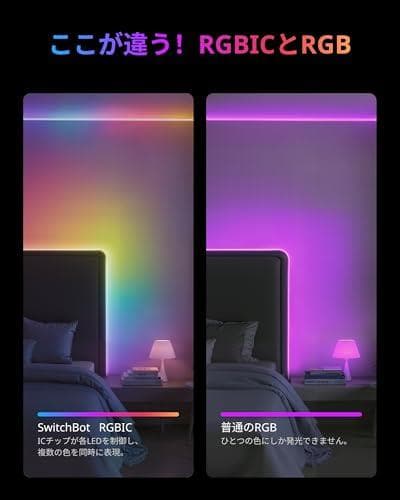 SwitchBot RGBIC LEDテープライト アレクサ MattePMAM
