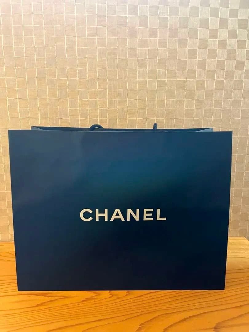 CHANEL シャネル 紙袋 手提げ 大 ブラック