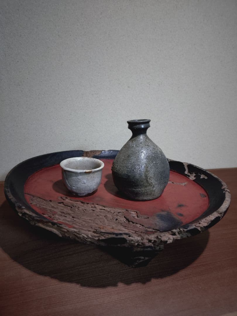 栗材 矢部盆 四つ脚 根来盆 我谷盆 木地盆 民藝 酒器盆