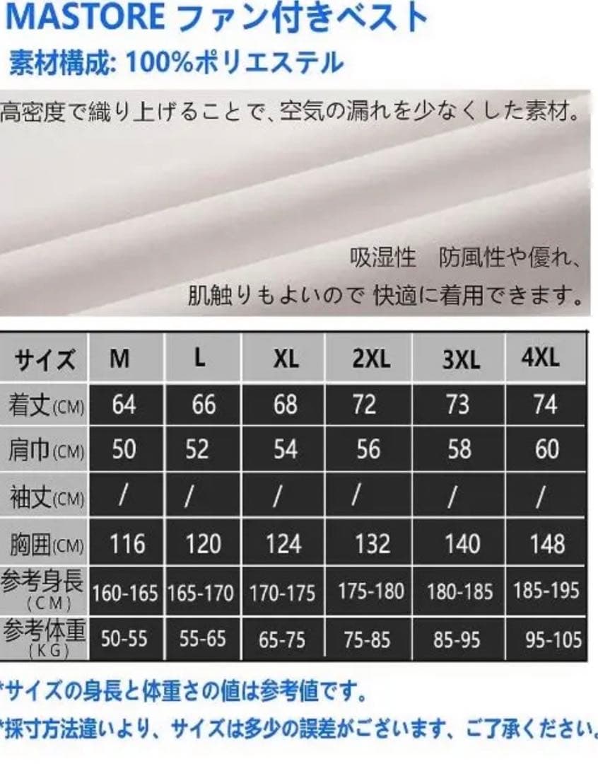 ❤️ラスト1点❤️ ファン付きベスト 12Vバッテリー ファン セット♡♢♧