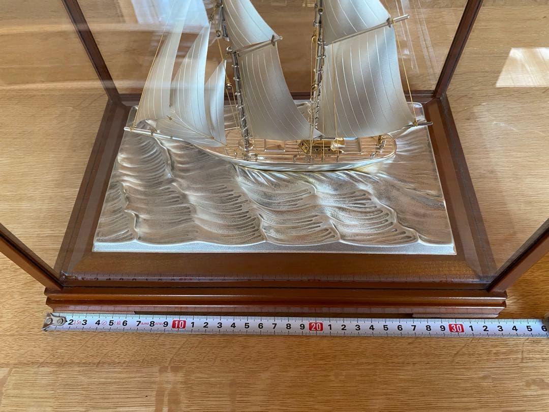 STERLING 960刻印　関工芸　シルバー帆船
