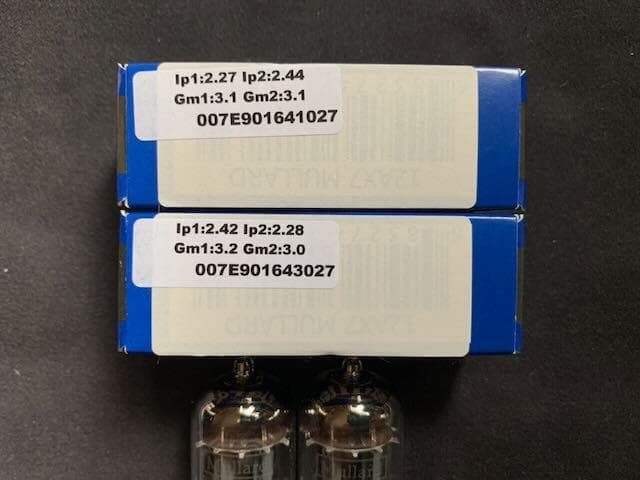 Mullard 12AX7 ECC83 2本マッチ 真空管　中古