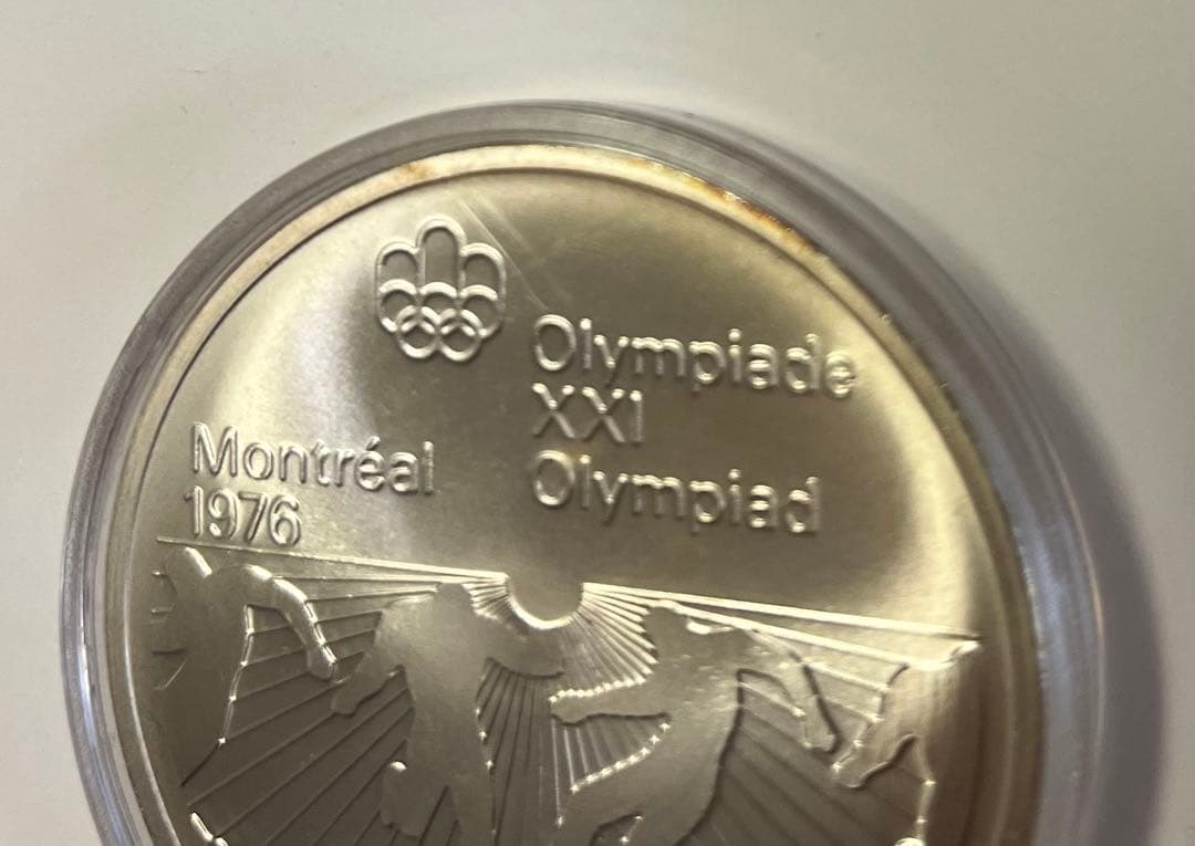 モントリオールオリンピック記念銀貨（大型）　カナダ10ドル