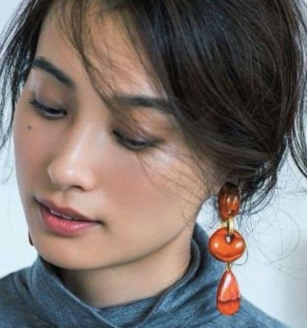 【美品】Dominique Denaive　イヤリング　黄色Plage
