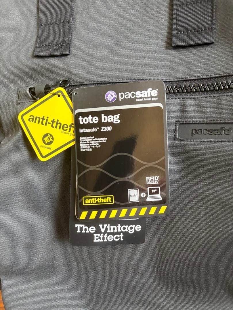 【新品】Pacsafe tote bag パックセーフ　ショルダーバッグ　トート