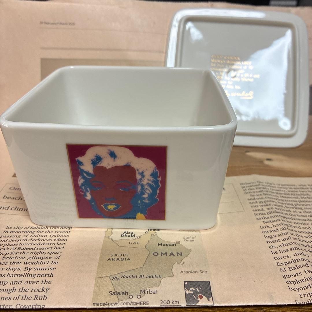 Andy Warhol マリリン・モンロー 陶器ボックス