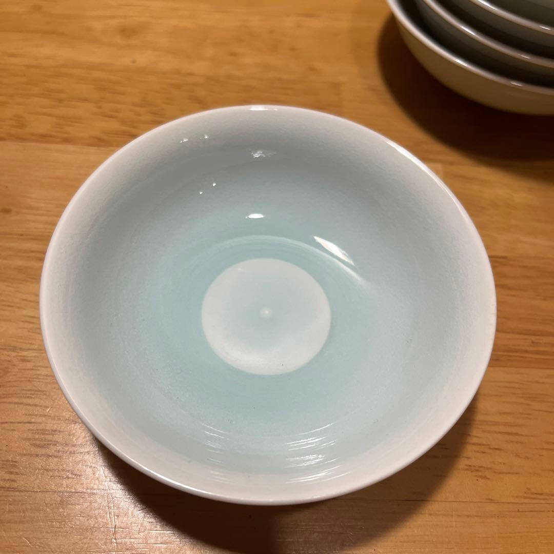 新品未使用　快山窯　青白磁　小鉢　5枚　小皿