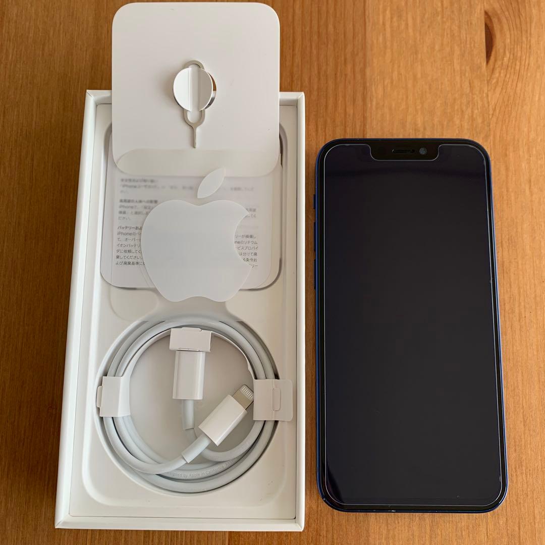 Apple iPhone12mini 本体 256GB ブルー 充電ケーブル付き