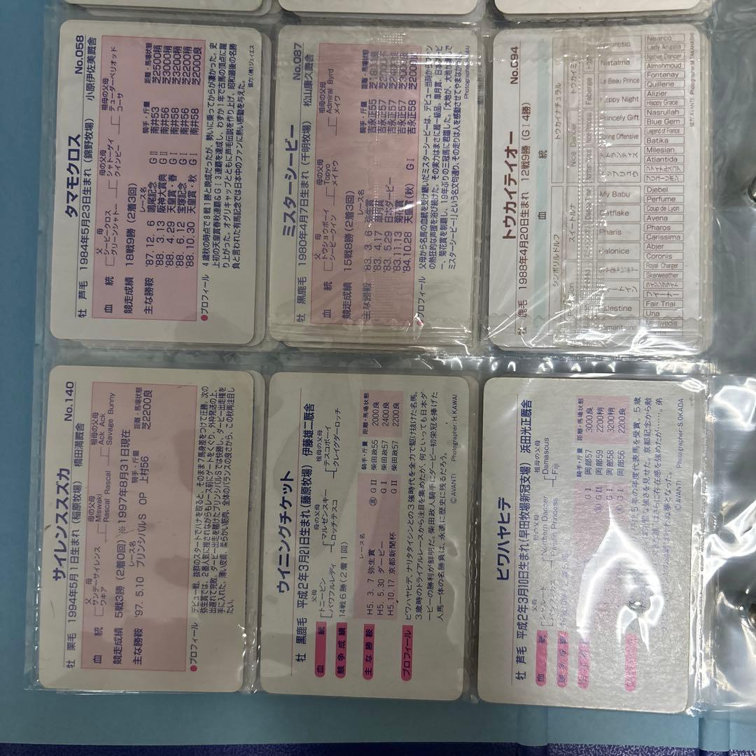 東ハト　競馬カード　ファイル　サイレンススズカ　カード　ナリタブライアン　未開封