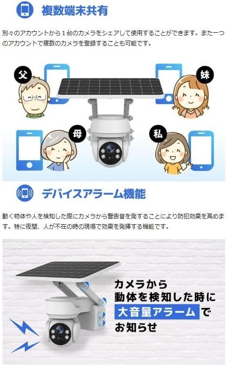 未使用保管商品‼　夜・雨も安心‼高機能防犯カメラ　2.4GHZWi-Fi仕様