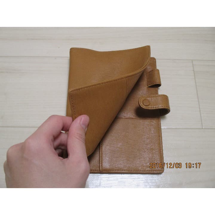 システム手帳　ASHUFORD　バイブルサイズ　キャロル（色）キャメル　19ミリ