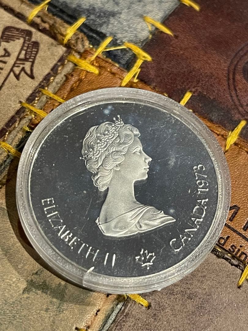 カナダ　1973年　モントリオールオリンピック５$銀貨