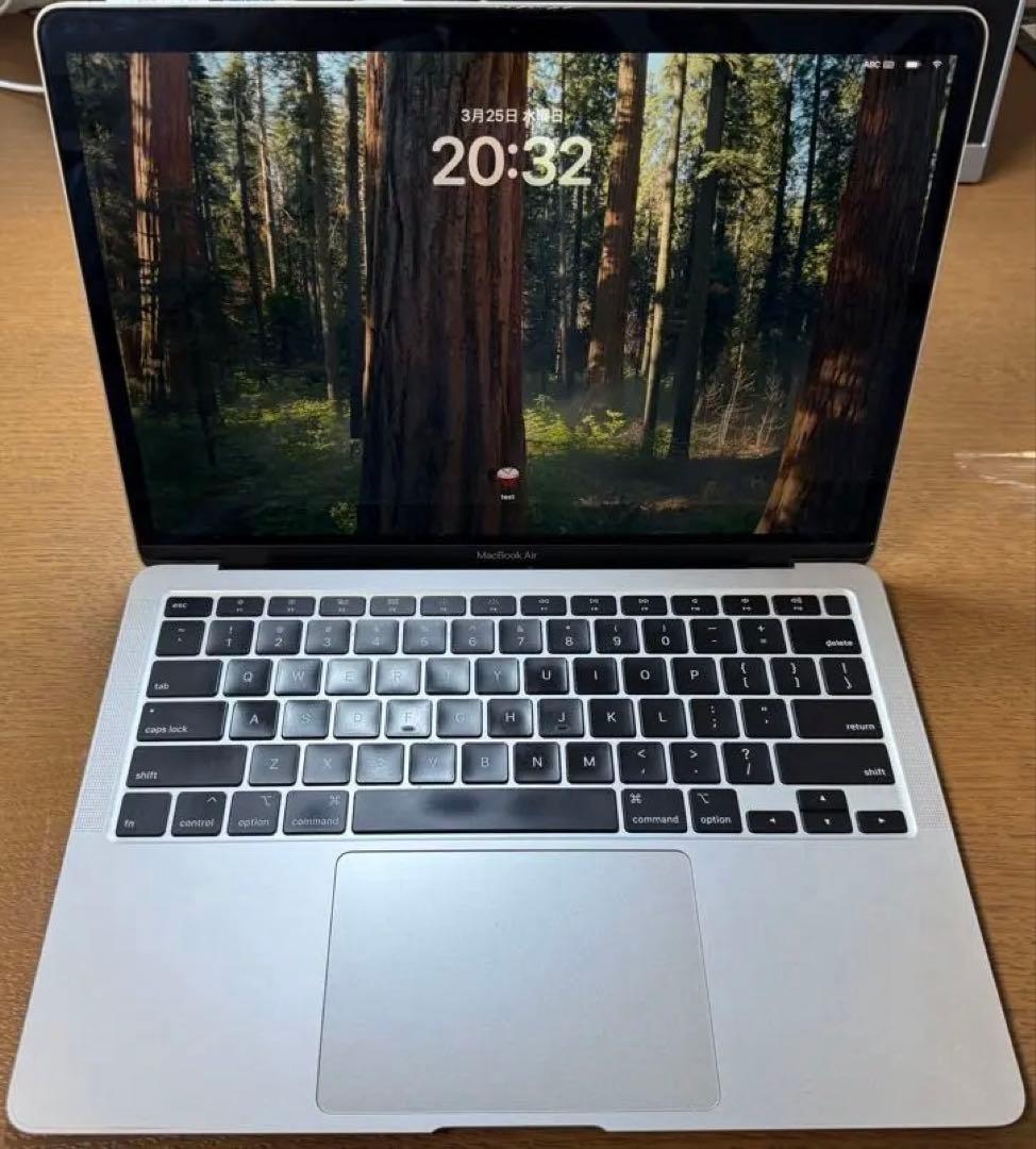 美品MacBook Air2020Core i5/8GB/512GBシルバー