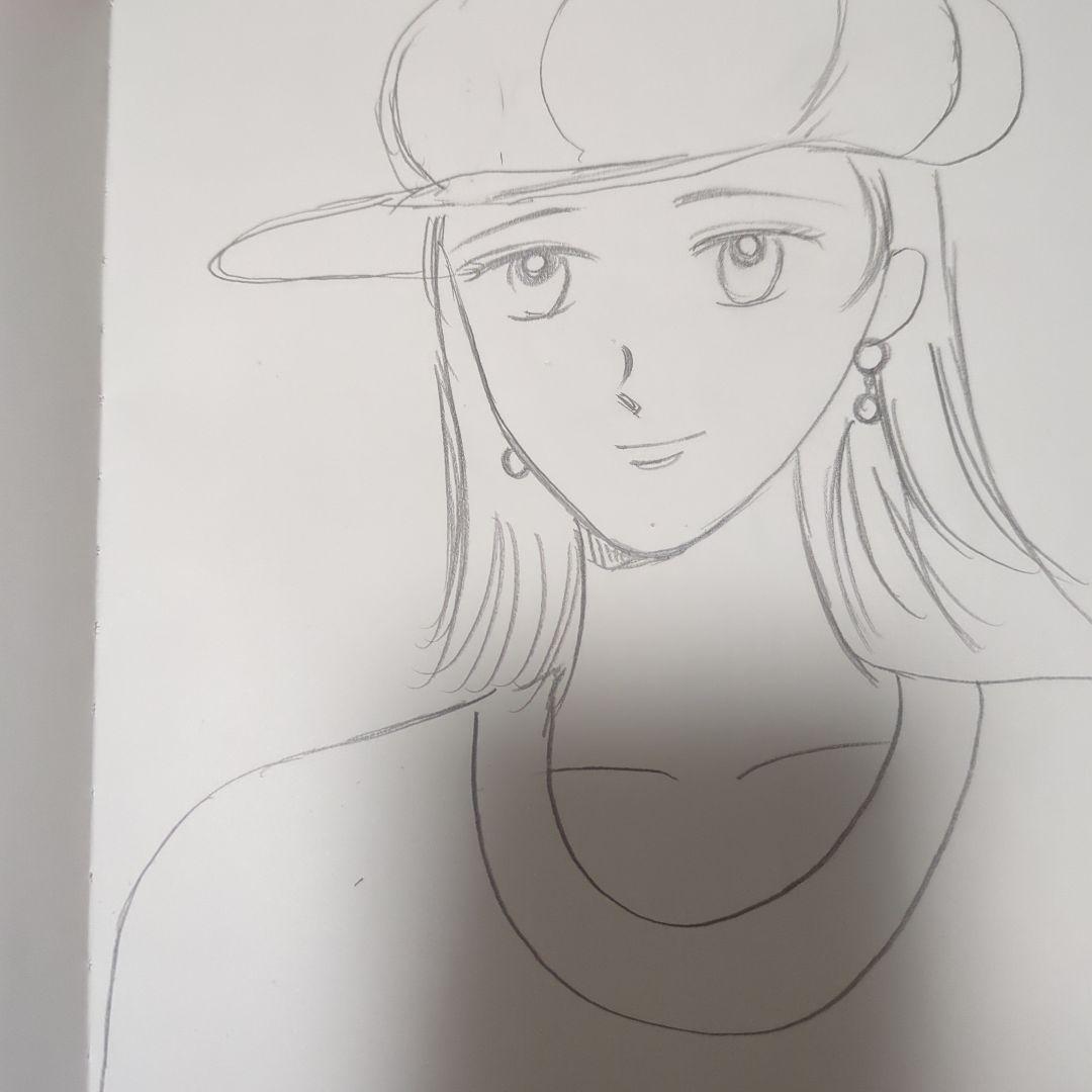 アニメ風キャップ女子イラスト