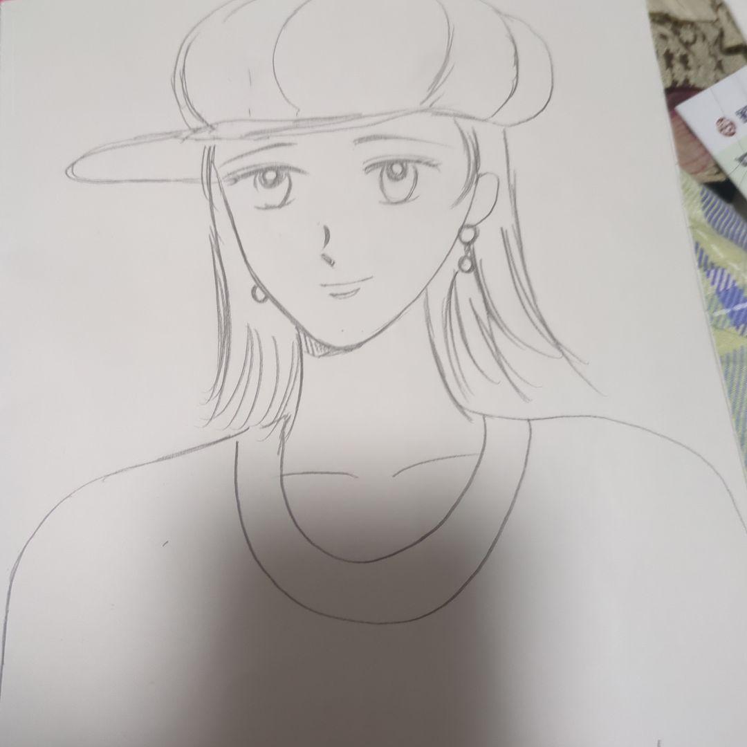 アニメ風キャップ女子イラスト
