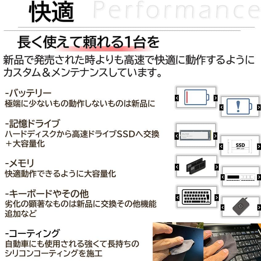【超希少&美品】VAIO Proホワイトバッテリー増強仕様オフィス付きノートPC