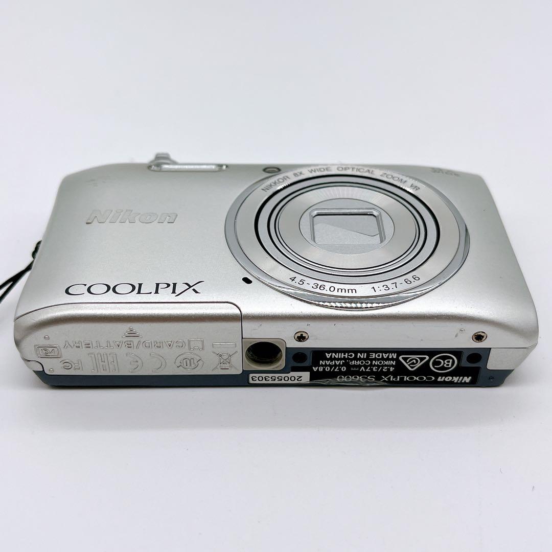 NIKON COOLPIX クールピクス S3600 シルバー オールド 箱付き
