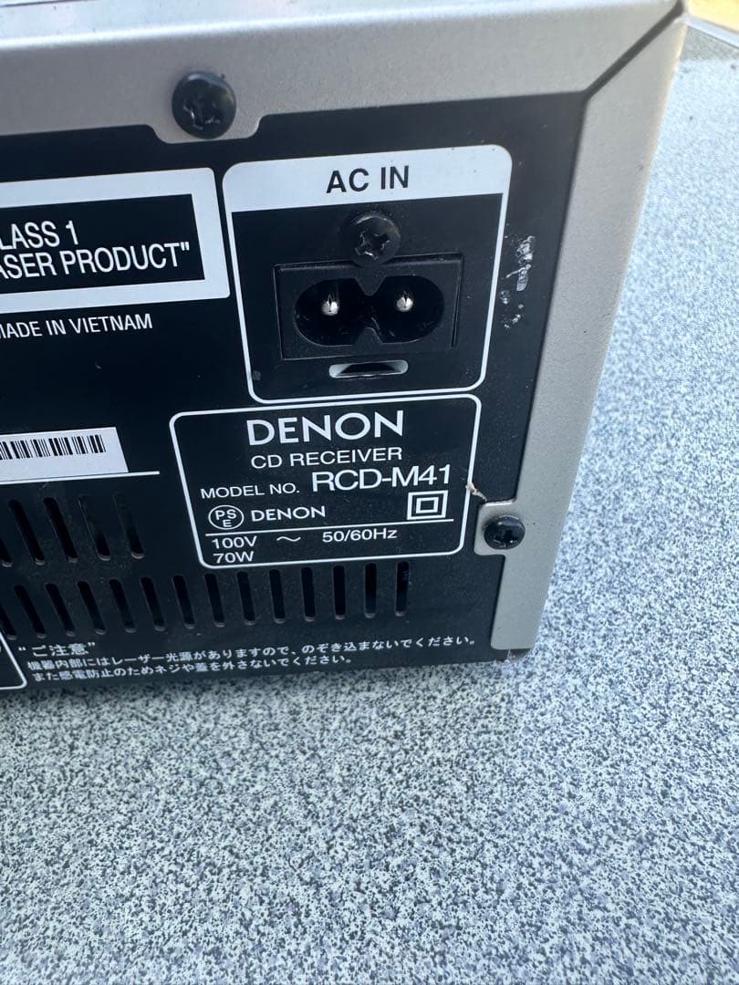 DENON CDレシーバー RCD-M41 シルバー
