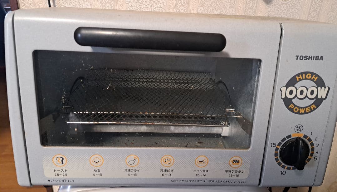 中古 オーブントースター と電子レンジ KYZ-700T 1000W ２点セット