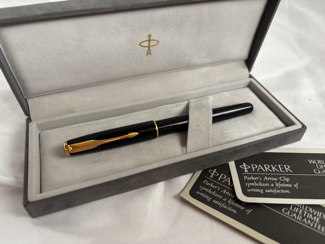 PARKER パーカーK18 750 Arrow Clip 万年筆 箱 栞入り