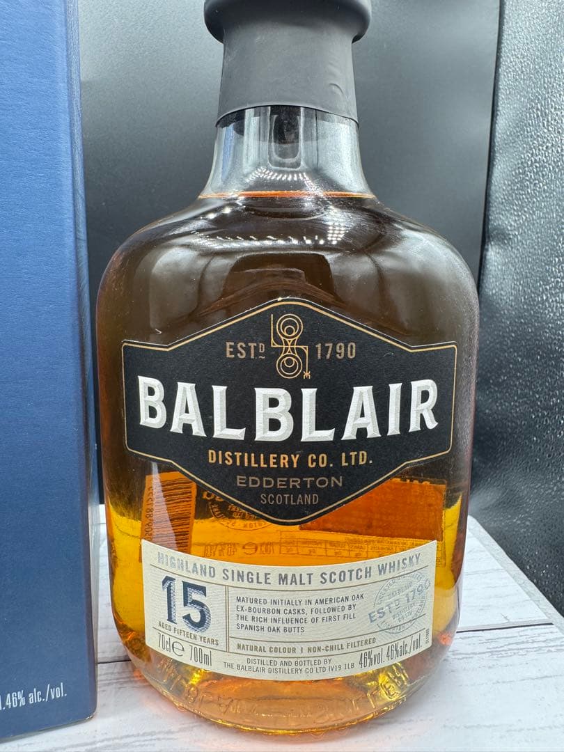 未開栓 バルブレア BALBLAIR 15年 モルト 700ml