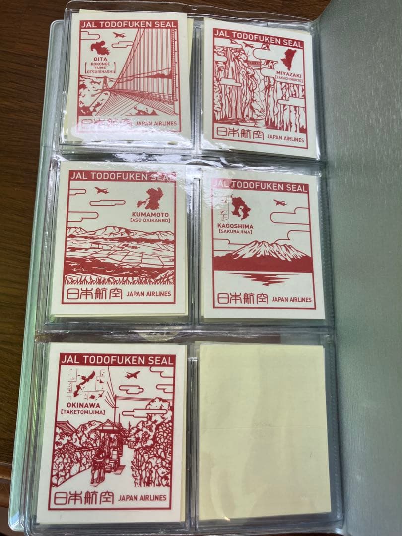 JAL TODOFUKEN SEAL コンプリートシール+ファイル(43県収録)