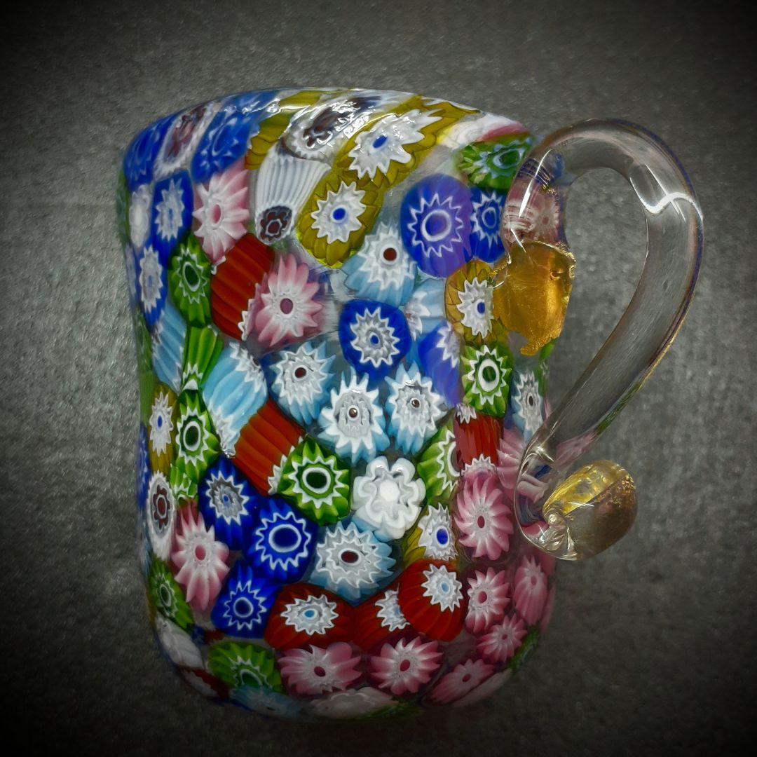 MURANO ムラノ 金彩 ミルフィオリ カップ＆ソーサー ヴェネチアン